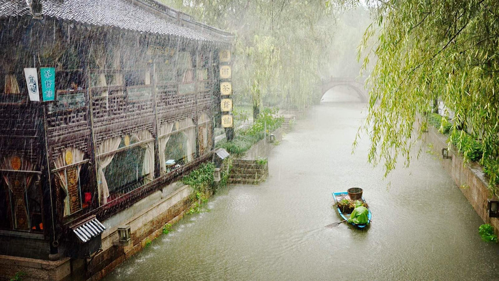  江南煙雨中,這個意境