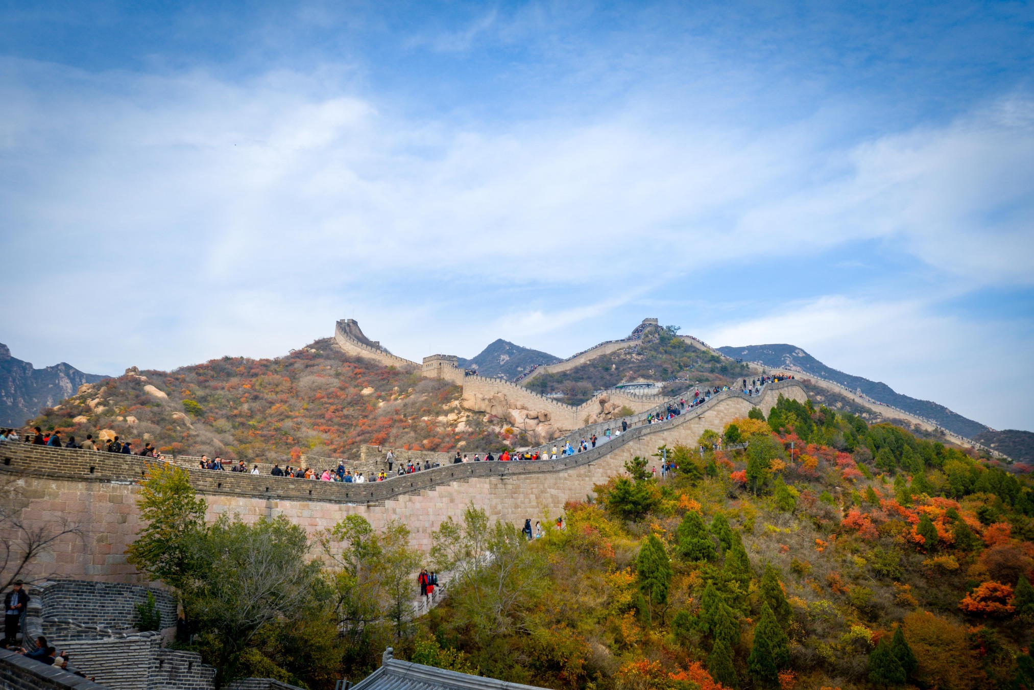 北京居庸关长城 八达岭长城 鸟巢(国家体育场) 水立方(国家游泳中心)